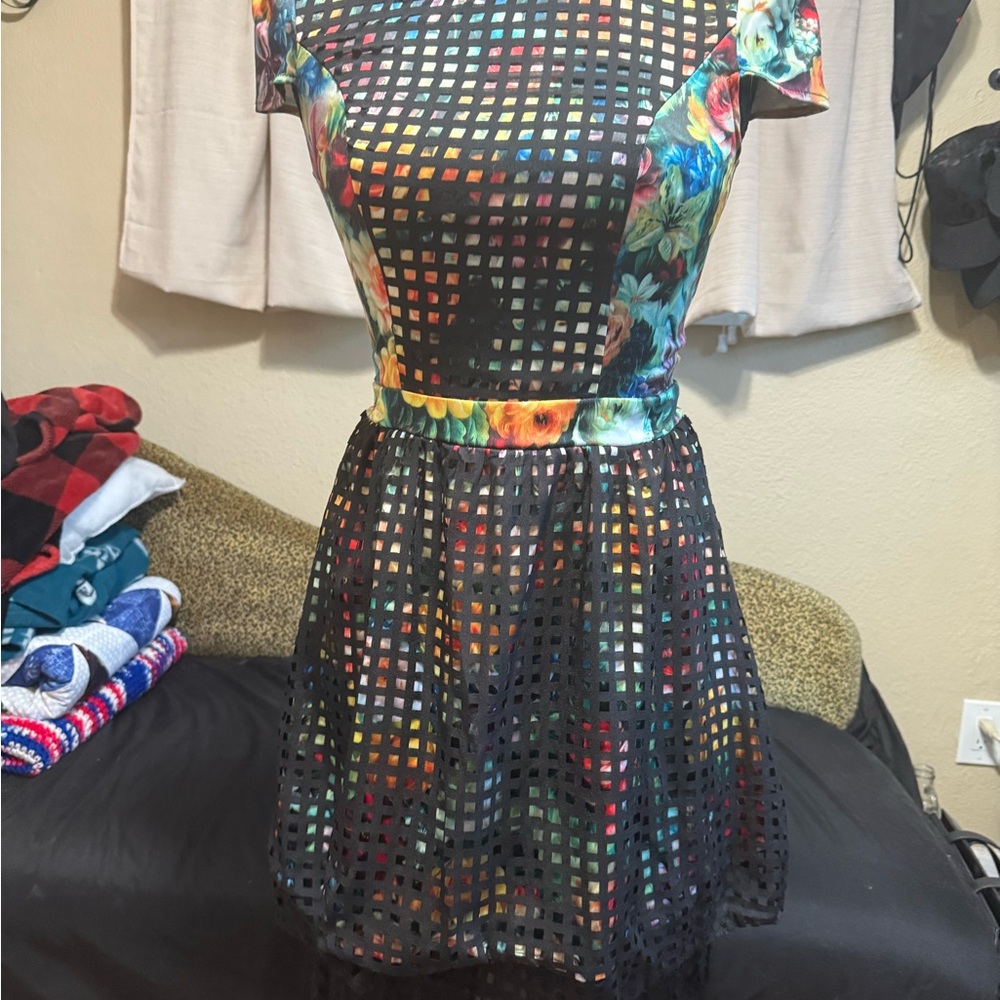MINKPINK Multicolor Floral Mini Dress